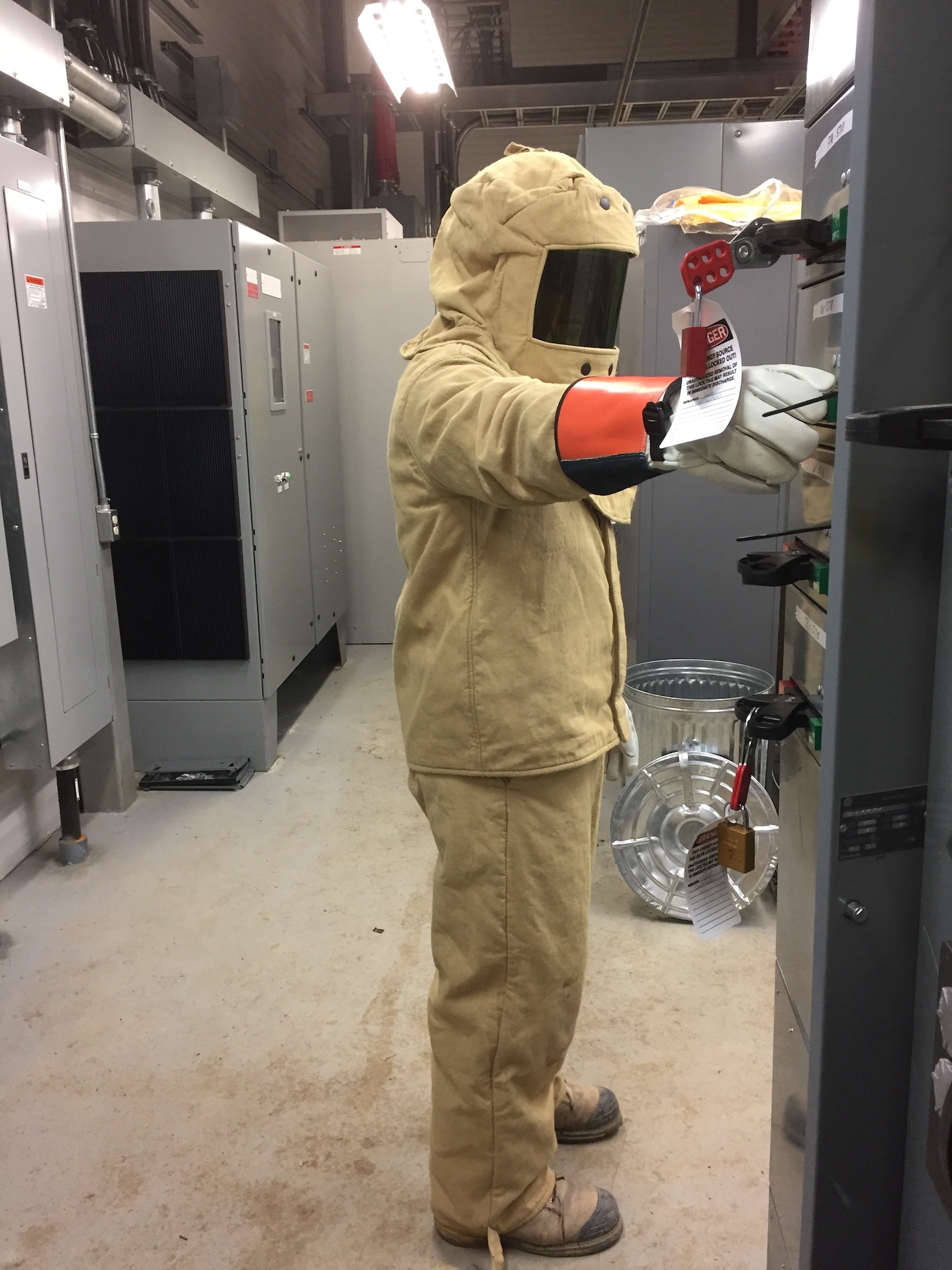 Arc Flash Protection Tip: Always stand to the side of a circuit breaker when energizing or de-energizing it