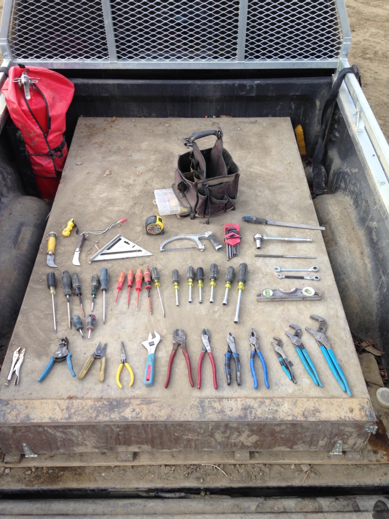 Industrial shop electrician tools