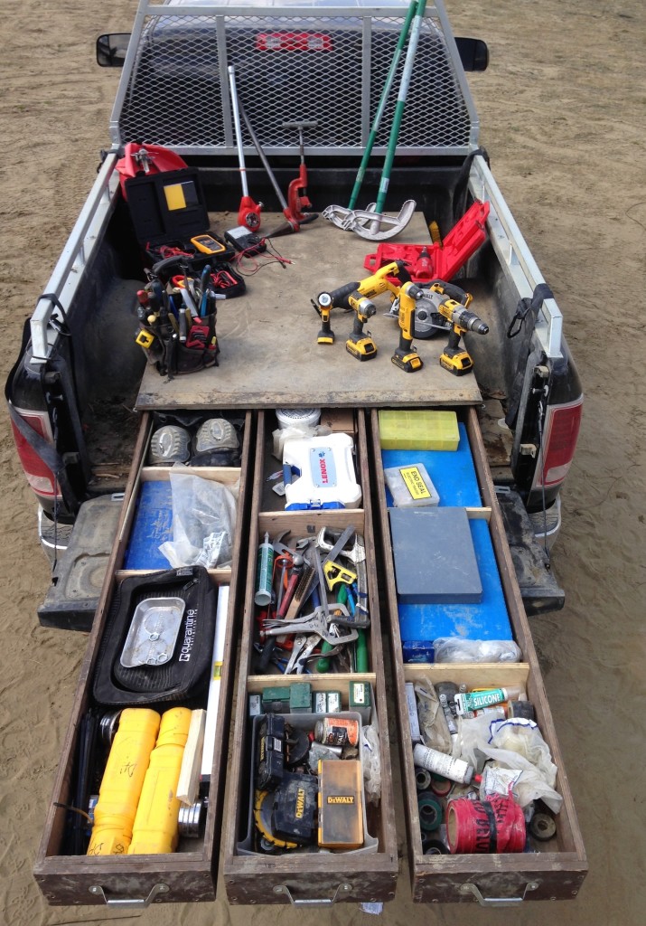 Pick Up Truck Tool Boxes  Electrical Work Truck Setup