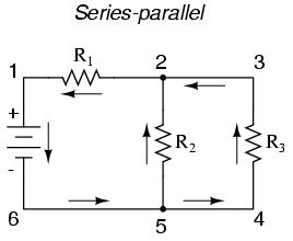 A typical series and parallel circuit combination